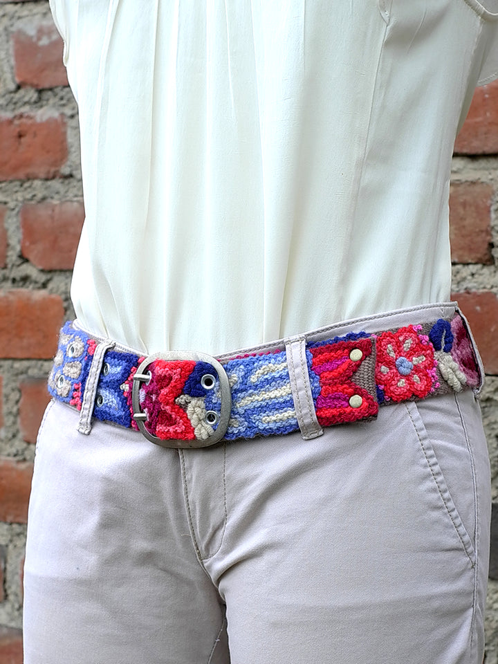 Monochromatic Embroidered Belt main image 0