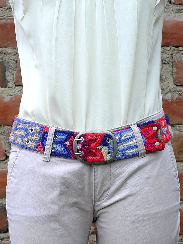 wool embroidered belt