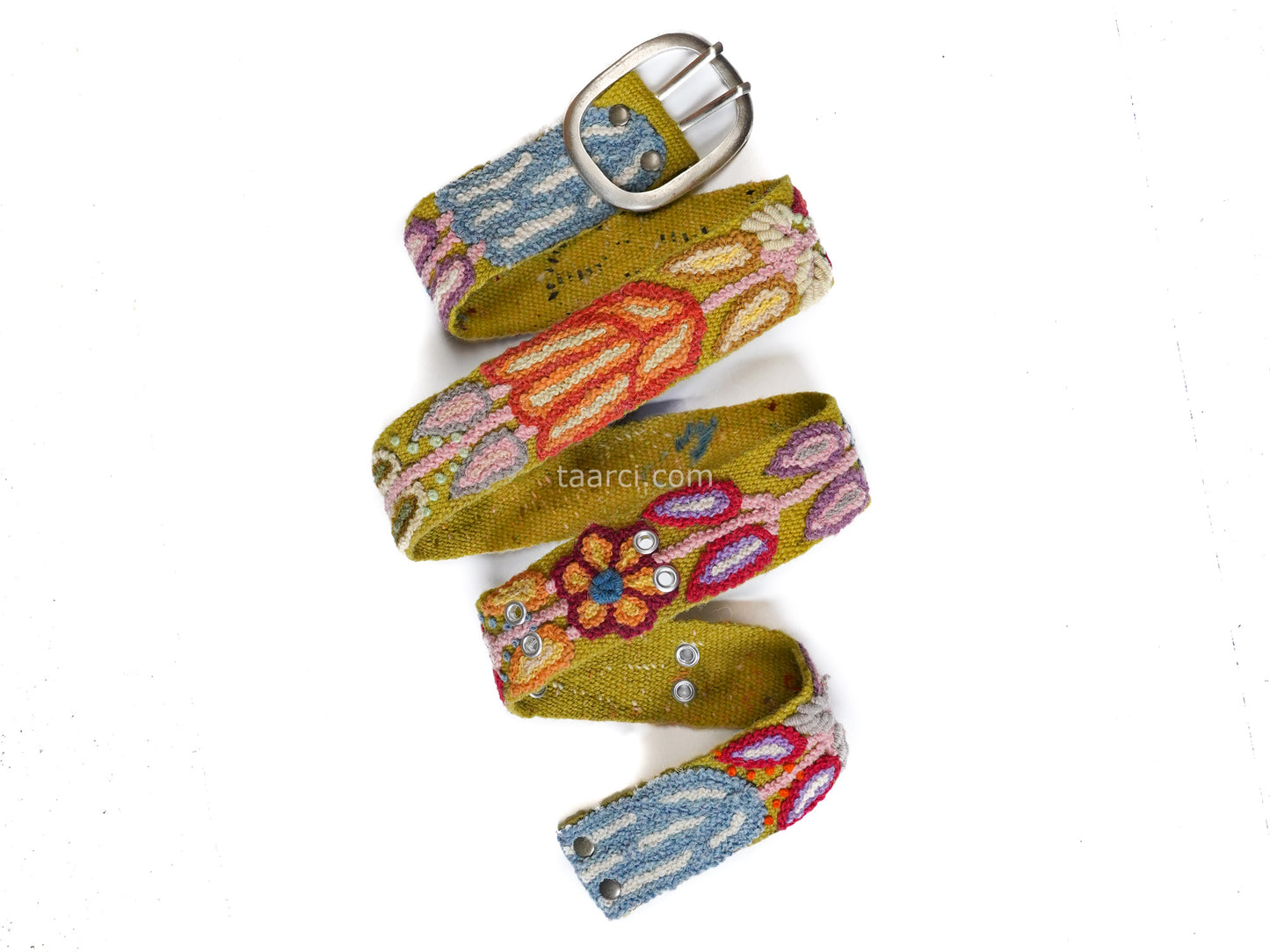 Wholesale embroidered belts peruvian Pachamama