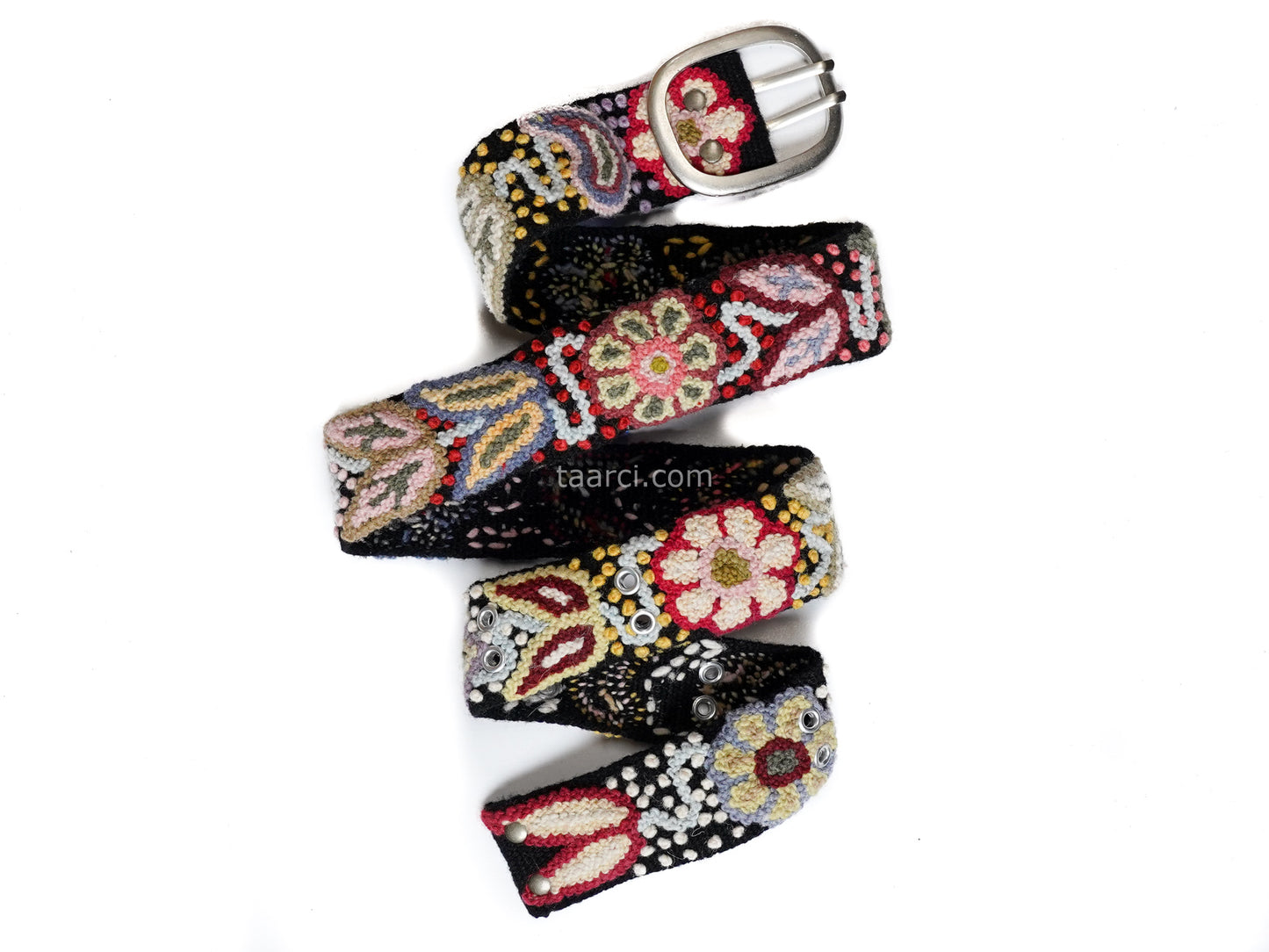 Wholesale embroidered belts peruvian Pachamama